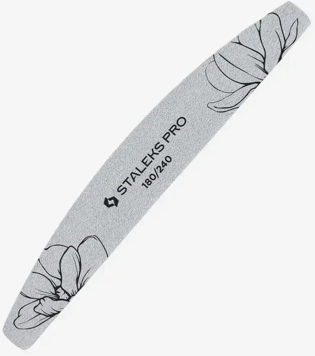 STALEKS Mineralinė nagų dildė Expert 40 180/240 (Crescent Mineral Nail File) 25 vnt.
