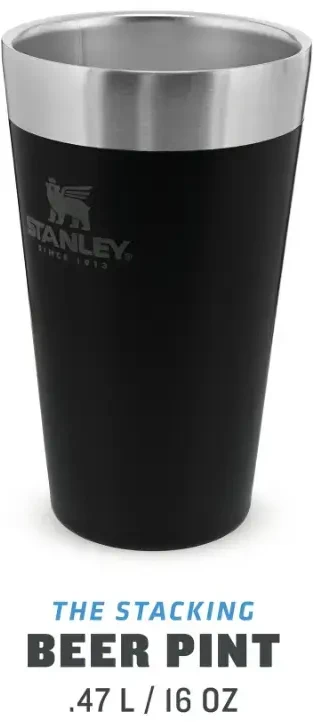 Stanley Thermal Beer Mug Adventure matinis juodas 0,47 l