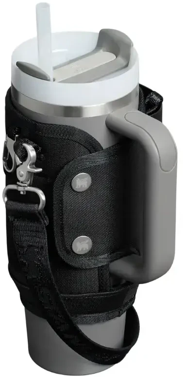 Stanley Termo puodelio su šiaudeliu dėklas &bdquo;The All-Day Quencher Carry-All&ldquo; 0,89 l, juodas