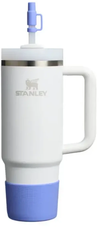 Stanley 2 apsauginių dangtelių ir šiaudelių rinkinys termo puodeliams 0,89 l / 0,59 l „The Quencher Boot“ + šiaudelių antgalis hortenzijai mėlynas
