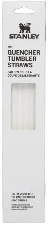 Atsarginiai šiaudeliai Stanley Quencher H2.O FlowState™ 1,18 L - permatomi, 4 vnt.