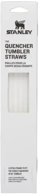 Stanley Quencher H2.O FlowState™ 1,18 l skaidrūs šiaudeliai – 4 vnt.
