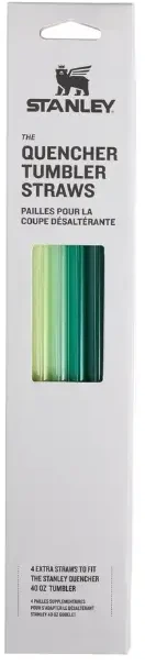 Atsarginiai šiaudeliai Stanley Quencher H2.O FlowState™ 1,18 L - žali, 4 vnt.