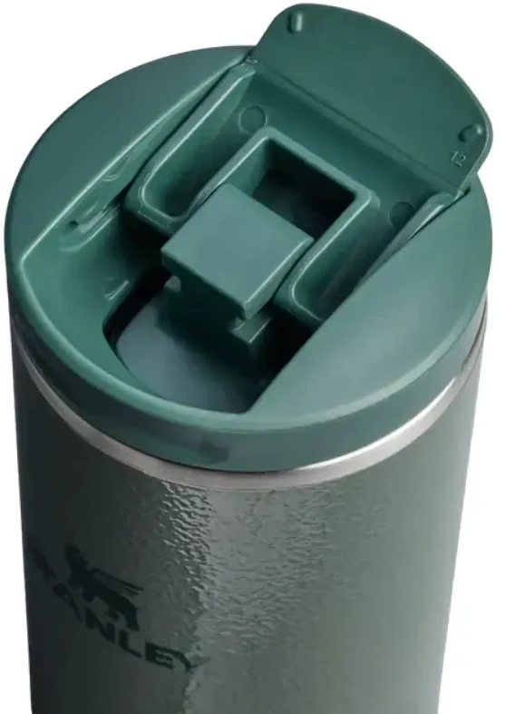 Stanley Transit Fliptop Hammertone žalias termosas puodelis, 0,35 l