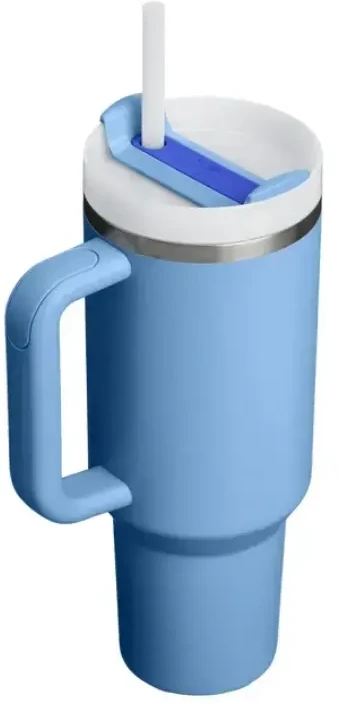 Stanley termosas su šiaudeliu The Quencher H2.O FlowState Tumbler 1.18L šviesiai mėlynas