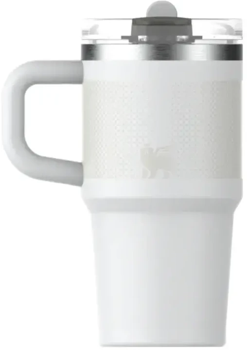 Stanley termo puodelis su šiaudeliu The Quencher ProTour Flip Straw Tumbler 0.59L baltas