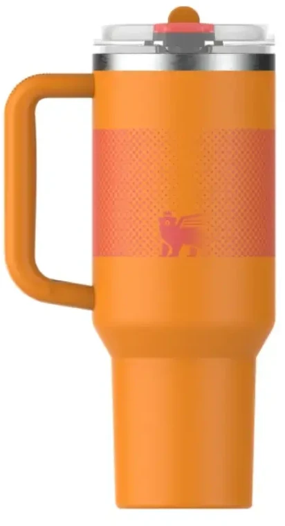 Stanley termo puodelis su šiaudeliu The Quencher ProTour Flip Straw Tumbler 1.18L oranžinis