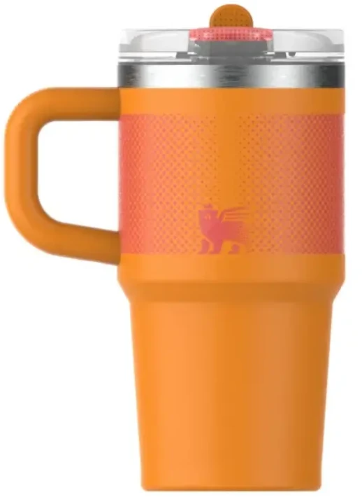 Stanley termo puodelis su šiaudeliu The Quencher ProTour Flip Straw Tumbler 0.59L oranžinis