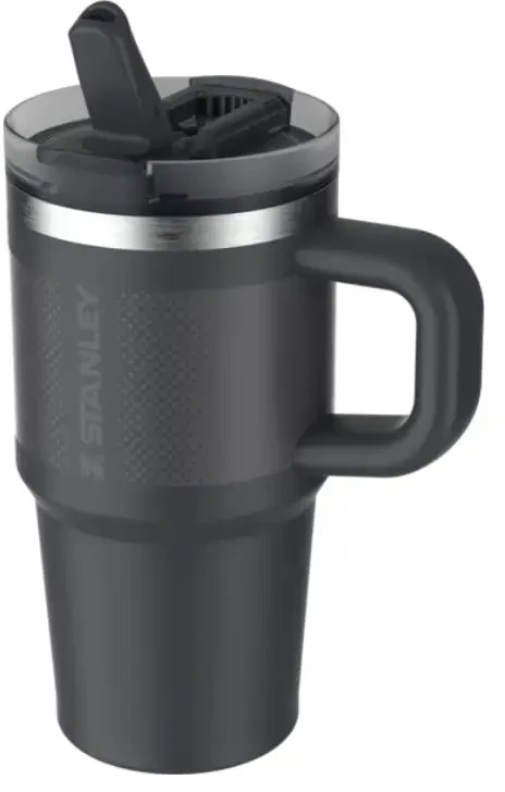 Stanley termo puodelis su šiaudeliu The Quencher ProTour Flip Straw Tumbler 0.59L juodas
