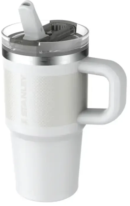 Stanley termo puodelis su šiaudeliu The Quencher ProTour Flip Straw Tumbler 0.59L baltas