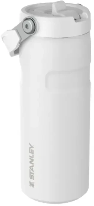Stanley termosas su šiaudeliu The IceFlow Bottle Flip Straw 2.0 0.47L baltas