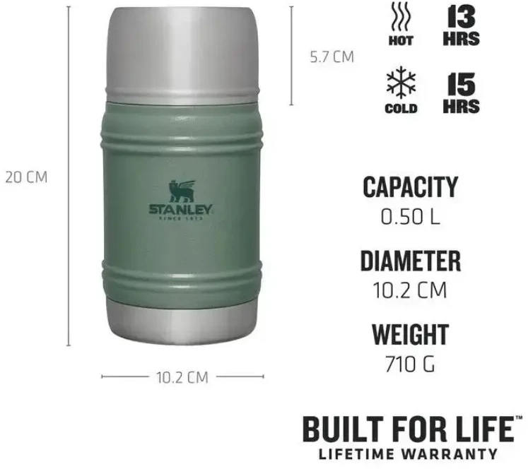 Stanley Stanley vakarienės termosas THE ARTISAN 0,5 l - HAMMERTONE Žalias