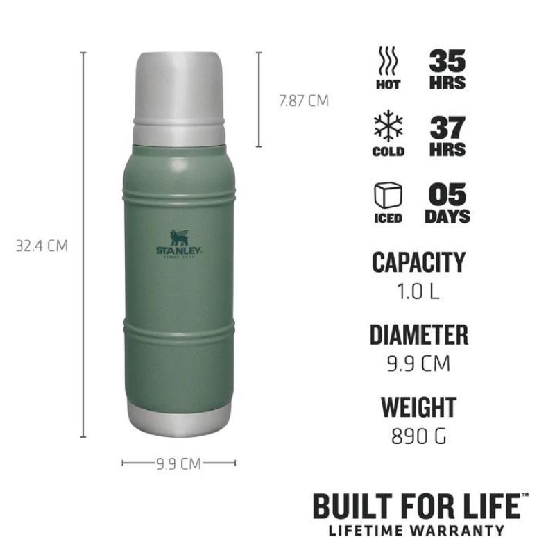 Stanley "Thermos The Artisan Thermal Bottle" 1 l žalias