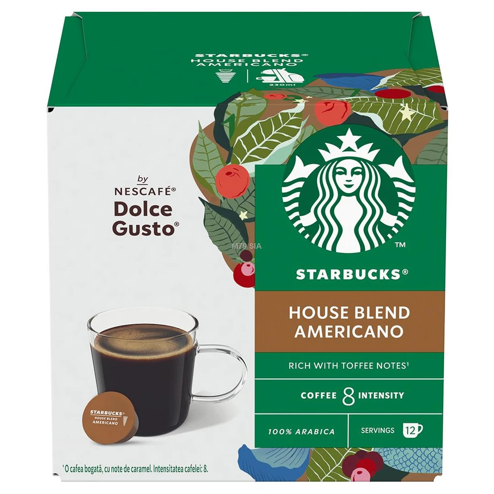 Kavos kapsulės, suderinamos su NESCAFÉ® Dolce Gusto® Starbucks House Blend Grande, 12 vnt.