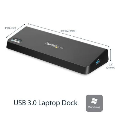 „StarTech 4K Dock“ USB stotis / replikatorius (USB3DOCKHDPC)