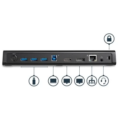 „StarTech 4K Dock“ USB stotis / replikatorius (USB3DOCKHDPC)