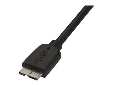 Kabelis USB StarTech USB-A - micro-B 0,5 m Juodas (USB3AUB50CMS)