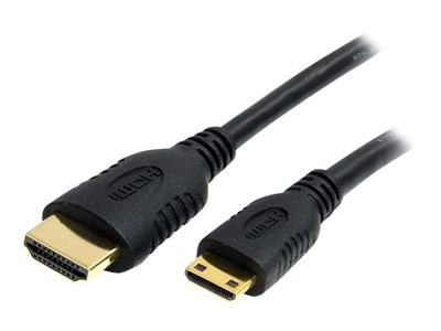 Kabelis StarTech HDMI Mini - HDMI 0.5m juoda (HDACMM50CM)