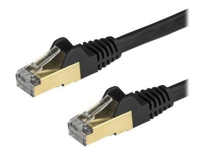 StarTech STARTECH.COM 1,5m CAT6a-Kabelis - juodas - RJ45-Ethernet Kabelis - snagless - Kupfer - LAN - STP - 10Gb - 6ASPAT150CMBK