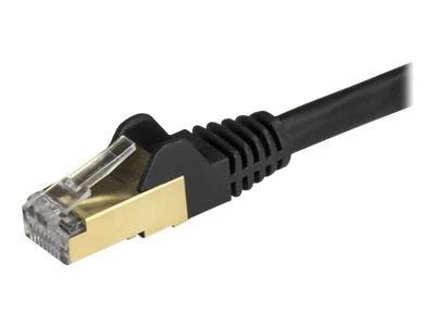 StarTech STARTECH.COM 1,5m CAT6a-Kabelis - juodas - RJ45-Ethernet Kabelis - snagless - Kupfer - LAN - STP - 10Gb - 6ASPAT150CMBK