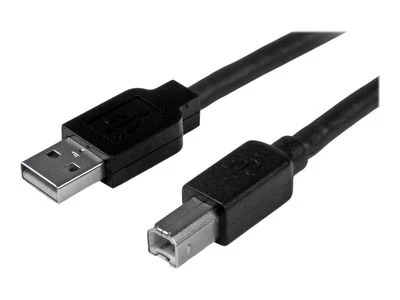 USB laidas StarTech USB-A - USB-B 15 m juodas (USB2HAB50AC)