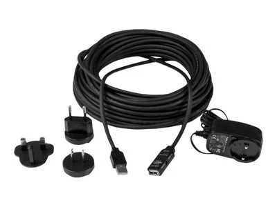 USB laidas Startech USB2AAEXT15M Juoda