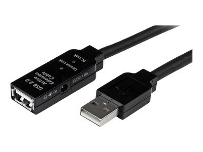 USB laidas Startech USB2AAEXT15M Juoda