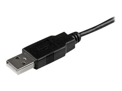 Kabelis USB StarTech USB-A - microUSB 1 m Juodas (USBAUB1MBK)