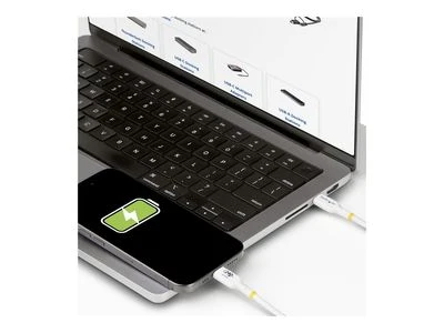 USB kabelis StarTech USB-C - USB-C 1 m, baltas (USB2EPR1MW)