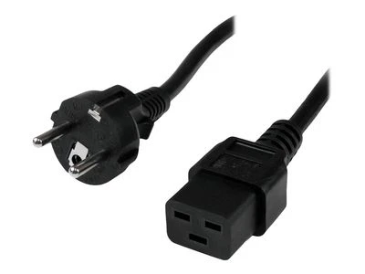 StarTech.com CEE7 / IEC 320 C19 2.0m Juoda 2 m CEE7/7 C19 šakotuvas