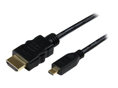 Kabelis StarTech HDMI Micro – HDMI 2m juoda (HDADMM2M)