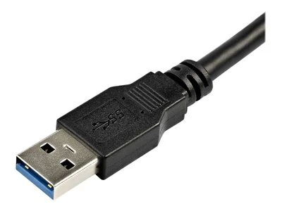 Kabelis USB StarTech USB-A - USB-A 2 m Juodas (USB3SEXT2MBK)