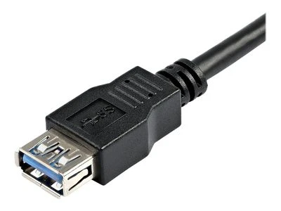 Kabelis USB StarTech USB-A - USB-A 2 m Juodas (USB3SEXT2MBK)