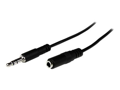 Kabelis StarTech Jack 3.5mm - Jack 3.5mm 2m juoda (MU2MMFS)
