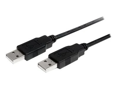 Kabelis USB StarTech USB-A - USB-A 2 m Juodas (USB2AA2M)