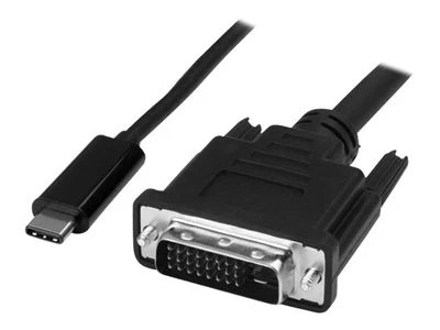 StarTech.com CDP2DVIMM1MB vaizdo kabelio adapteris 1 m C tipo USB DVI-D Juoda