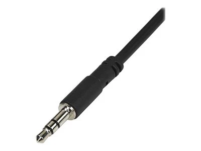 Kabelis StarTech Jack 3.5mm - Jack 3.5mm x2 0.15m juoda (MUY1MFFS)