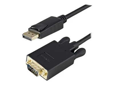 Kabelis StarTech DisplayPort - D-Sub (VGA) 0.9m juoda (DP2VGAMM3B)