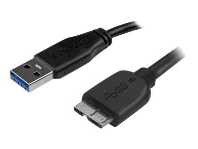 StarTech.com USB3AUB3MS USB kabelis 3 m 3.2 Gen 1 (3.1 Gen 1) USB A Micro-USB B Juoda