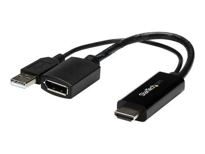 Adapteris AV StarTech HDMI – DisplayPort + USB-A prievadas (HD2DP)