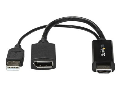 Adapteris AV StarTech HDMI – DisplayPort + USB-A prievadas (HD2DP)
