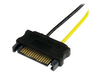 StarTech SATA 15 kontaktų – PCIe 6 kontaktų, 0,15 m, Geltonas (SATPCIEXADAP)