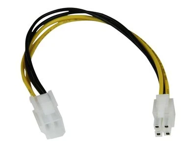 StarTech ATX/EPS 4 kontaktų – ATX/EPS 4 kontaktų, 0,2 m, Geltonas (ATXP4EXT)