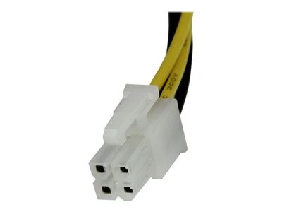 StarTech ATX/EPS 4 kontaktų – ATX/EPS 4 kontaktų, 0,2 m, Geltonas (ATXP4EXT)