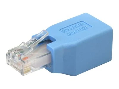 Mėlynas RJ45 rollover adapteris