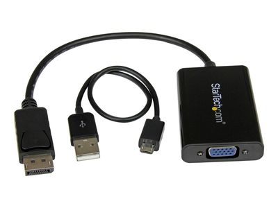 Adapteris AV StarTech DisplayPort – D-Sub (VGA) juodas (DP2VGAA)