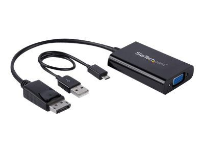Adapteris AV StarTech DisplayPort – D-Sub (VGA) juodas (DP2VGAA)