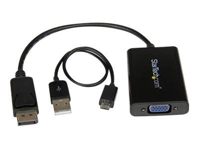 Adapteris AV StarTech DisplayPort – D-Sub (VGA) juodas (DP2VGAA)