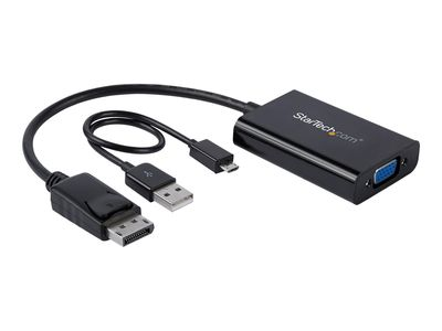 Adapteris AV StarTech DisplayPort – D-Sub (VGA) juodas (DP2VGAA)