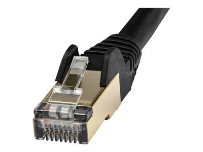 StarTech STARTECH.COM 7m CAT6a-Ethernet-Kabelis - Juodas - RJ45-Ethernet-Kabelis - Snagless - STP-Kabelis - Kupfer - 10-Gbit Netzwerkkabel